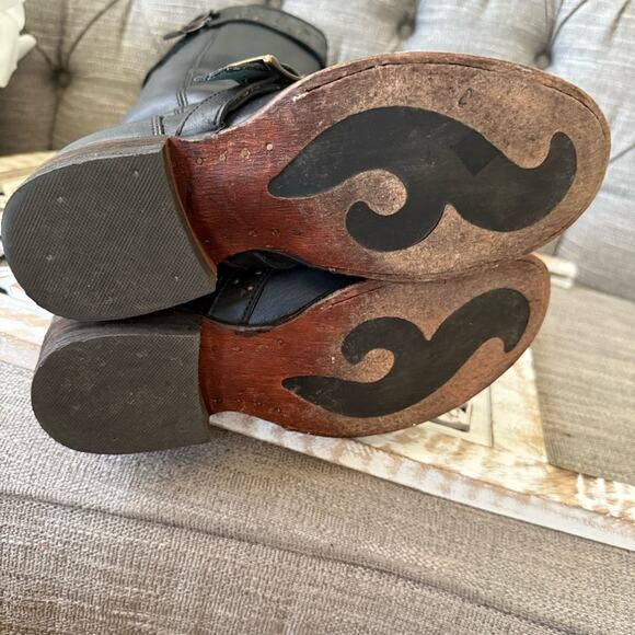 Corral Black Leather Tall Boots Women’s 8.5 - Picture 6 of 10